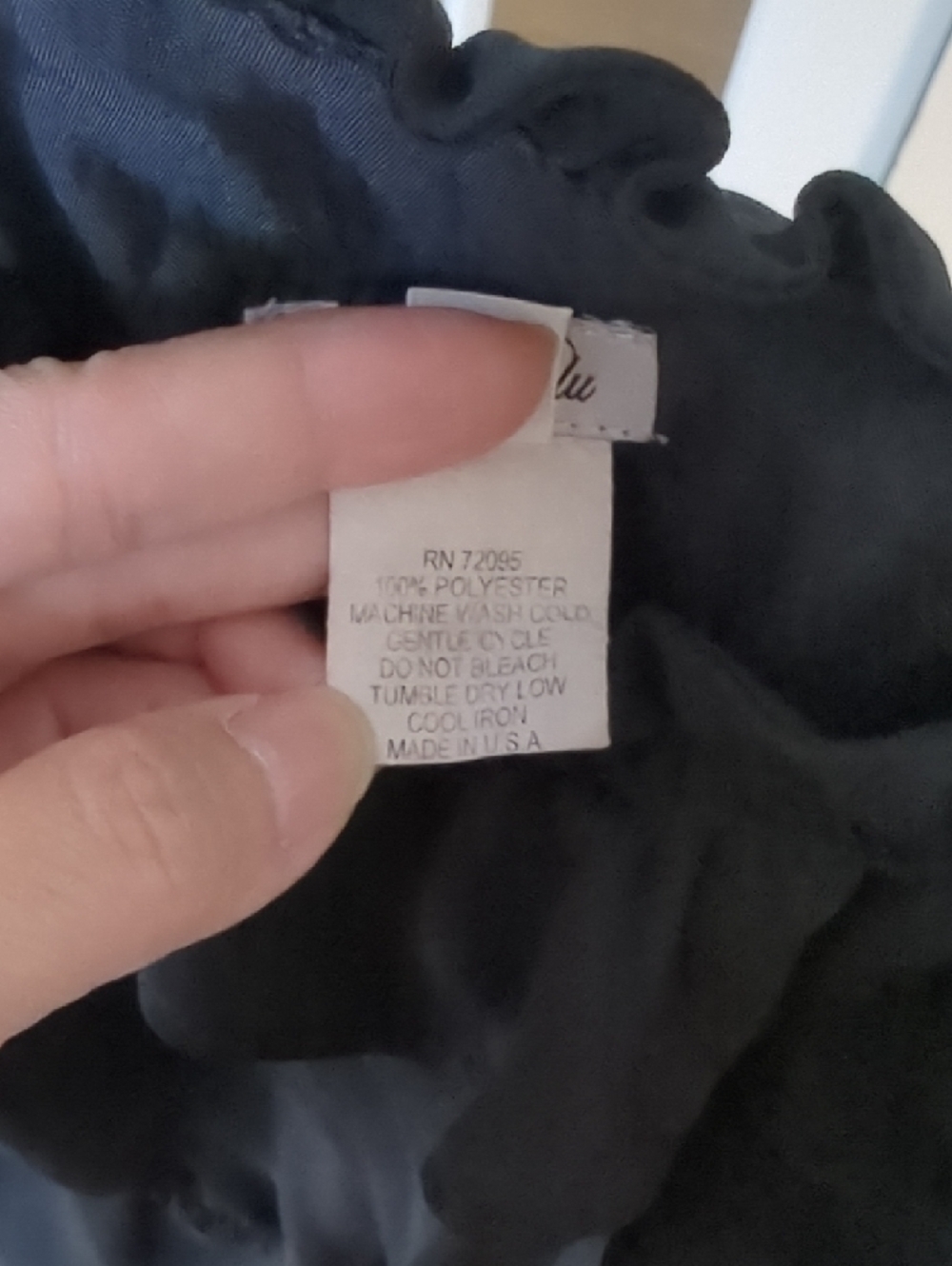 Soda Blu Black One-Shoulder Ruffle Cocktail Dress - Picture 8 of 8